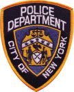 NYPD (New York Police Dept.) DUTY Shoulder Patch